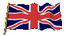 wehende britische Flagge
