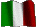 wehende italienische Flagge